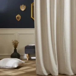 EMINZA Rideau effet chiné (140 x 240 cm) James sable Beige New