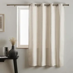 EMINZA Rideau effet chiné (140 x 180 cm) James sable Beige