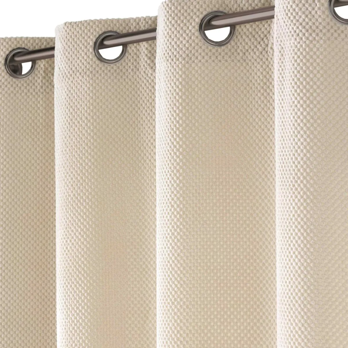 douceur d'intu017drieur Rideau flanelle relief (140 x 260 cm) Java Ecru Discount