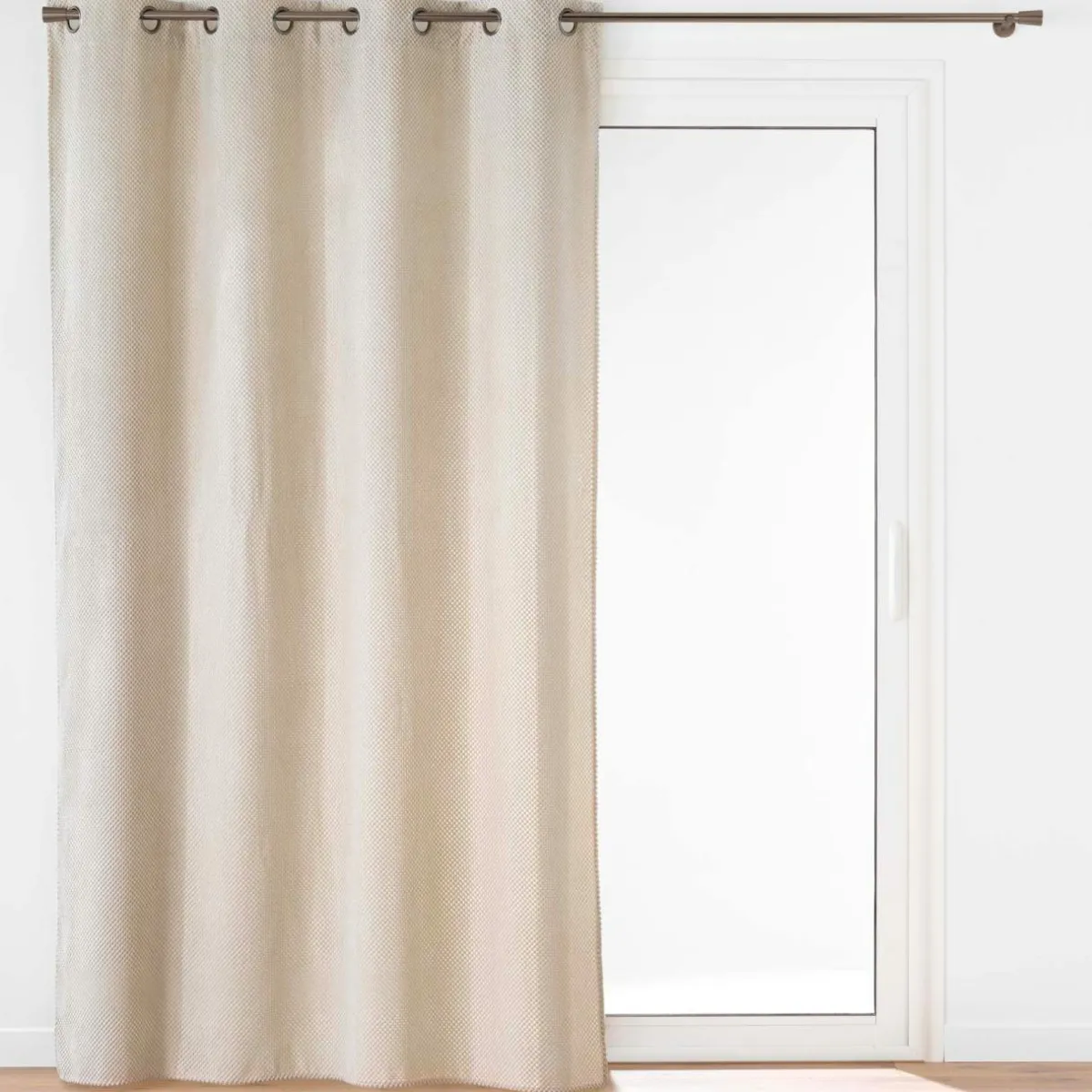 douceur d'intu017drieur Rideau flanelle relief (140 x 260 cm) Java Ecru Discount