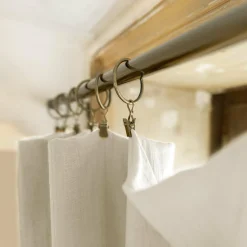 EMINZA Rideau gaze de coton ajustable (140 x max 300 cm) Gaïa pampa Beige Online