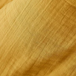 EMINZA Rideau gaze de coton ajustable (280 x max 300 cm) Gaïa Jaune safran New
