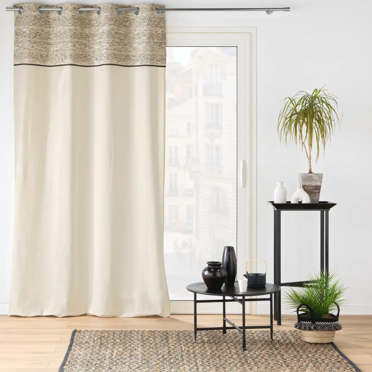 douceur d'intu017drieur Rideau œillets (140 x 240 cm) Camalia Ecru Hot