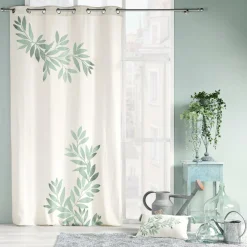 douceur d'intu017drieur Rideau œillets (140 x 260 cm) Nymphea Vert menthe