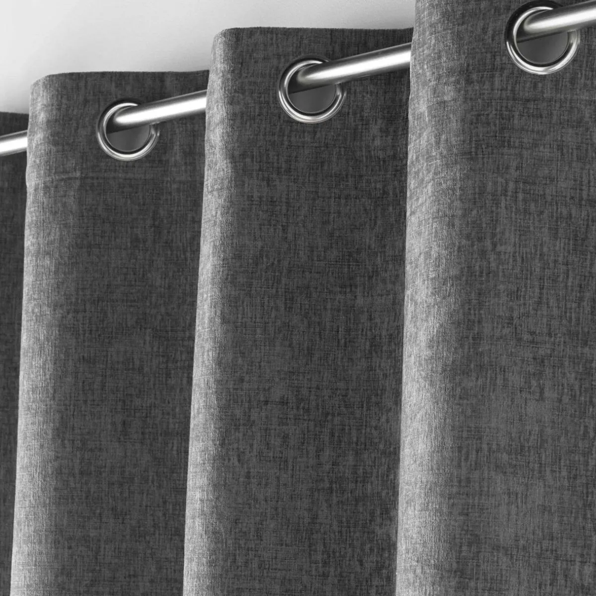 douceur d'intu017drieur Rideau œillets velours (140 x 260 cm) Verra Gris Anthracite Clearance