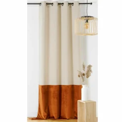 LINDER Rideau lin (135 x 240 cm) Duolin Orange New