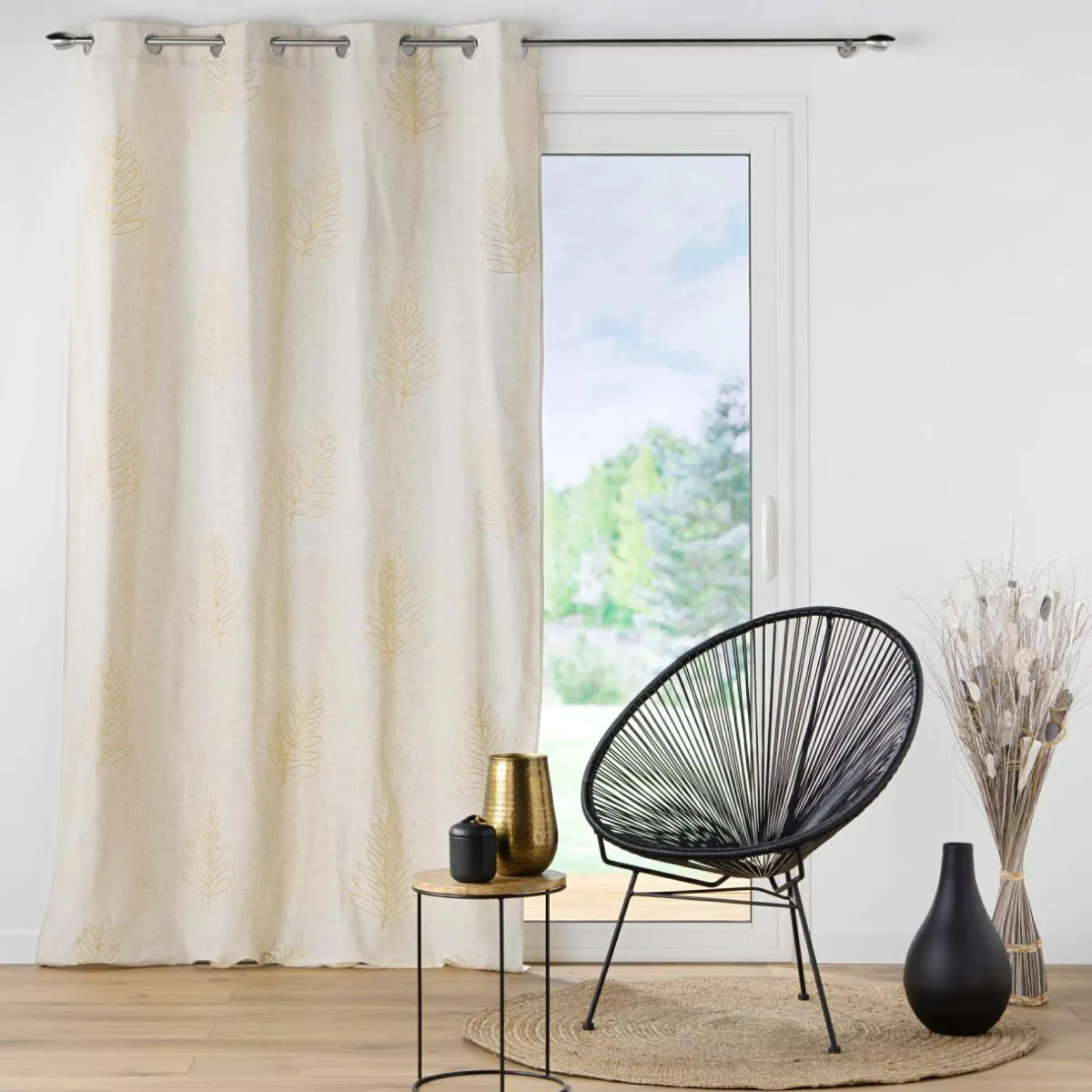 DOUCEUR D'INTERIEUR Rideau lin (140 x 240 cm) Venus Beige Hot