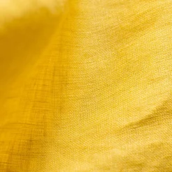 EMINZA Rideau lin lavé ajustable (140 x max 270 cm) Louise Jaune moutarde Sale