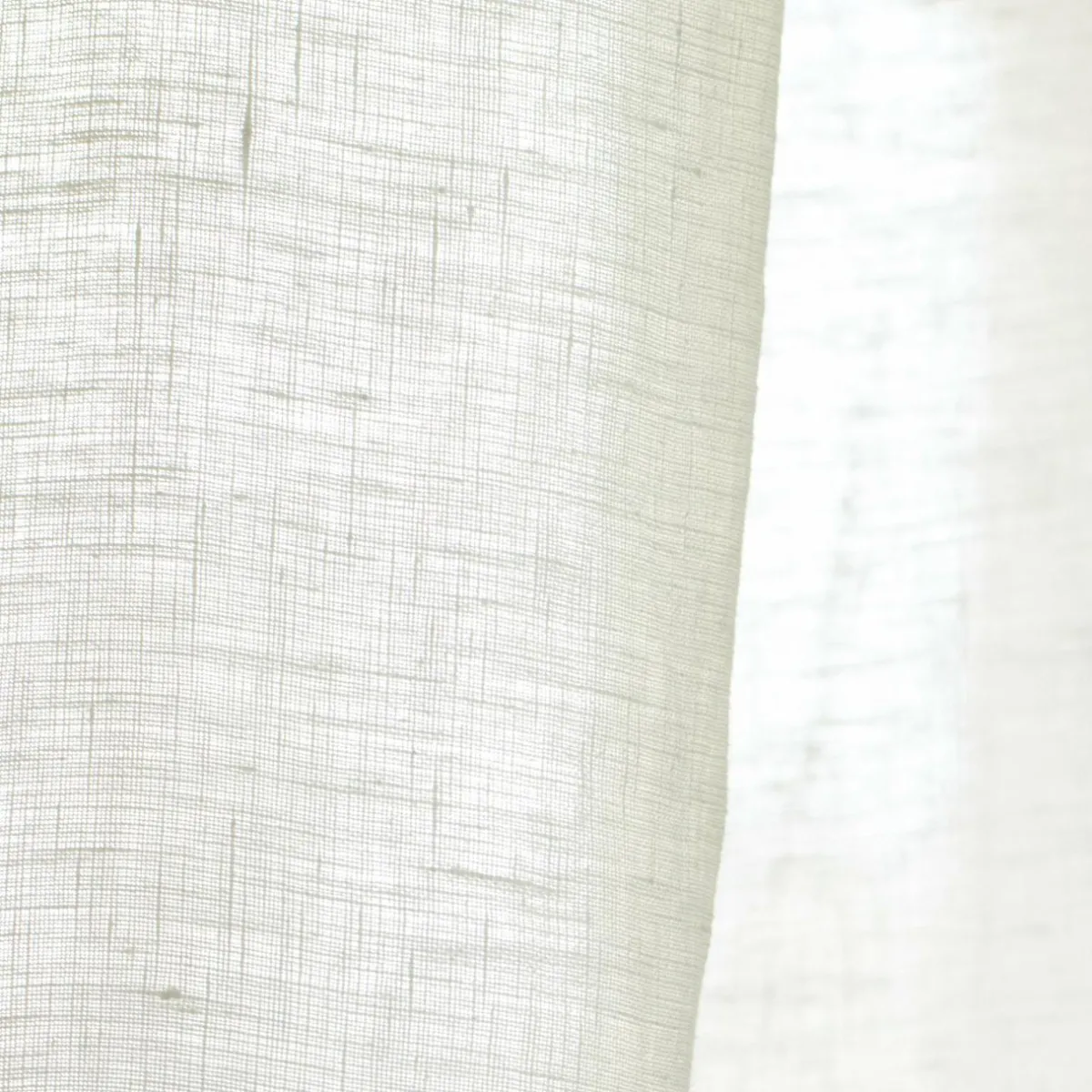 EMINZA Rideau lin lavé ajustable (140 x max 270 cm) Louise Blanc Discount