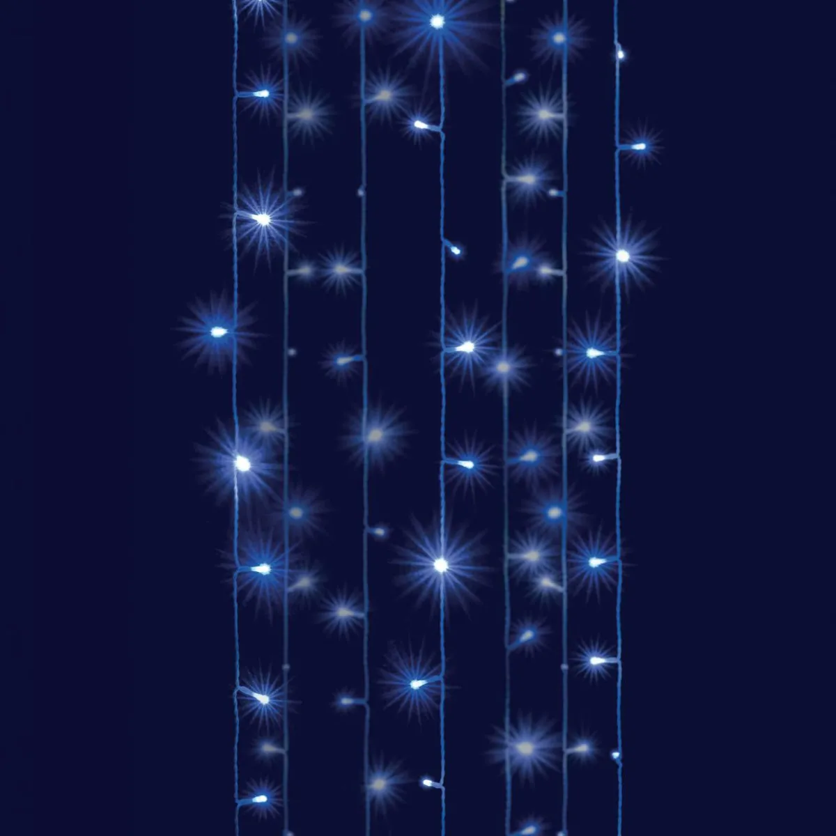 BLACHERE Rideau lumineux H2 m L2 m 96 LED Interconnectable Bicolore Bleu et blanc froid Bicolore Bleu Blanc froid Online