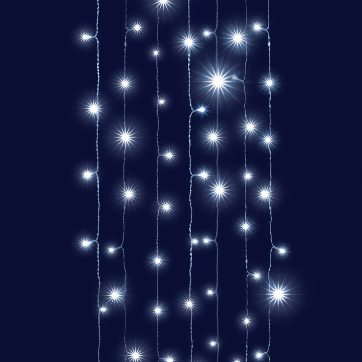 BLACHERE Rideau lumineux interconnectable H2 m L2 m 96 LED Effet Cascade Blanc froid Hot