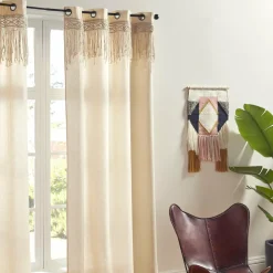ATMOSPHERA Rideau macramé (140 x 260 cm) Ritual Beige Discount