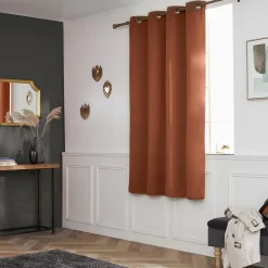 EMINZA Rideau obscurcissant (140 x 180 cm) Dark Terracotta Best
