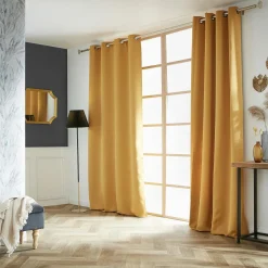 EMINZA Rideau obscurcissant (140 x 260 cm) Dark Jaune moutarde Hot