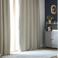 EMINZA Rideau obscurcissant thermique galon fronceur (180 x 260 cm) Alba Taupe Sale