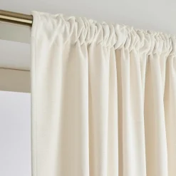 EMINZA Rideau obscurcissant thermique galon fronceur (280 x 240 cm) Minuit sable Beige Best