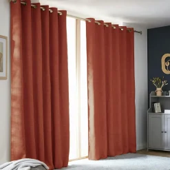 EMINZA Rideau obscurcissant thermique (180 x 260 cm) Alba Terracotta Sale