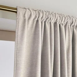 EMINZA Rideau obscurcissant thermique galon fronceur (280 x 240 cm) Minuit Taupe Outlet