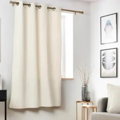 EMINZA Rideau obscurcissant thermique (140 x 180 cm) Minuit sable Beige