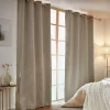 EMINZA Rideau obscurcissant thermique (140 x 240 cm) Calore Taupe Outlet