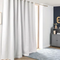 EMINZA Rideau obscurcissant thermique (280 x 240 cm) Alba perle Blanc Best