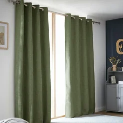 EMINZA Rideau obscurcissant thermique (140 x 240 cm) Alba Vert kaki Outlet