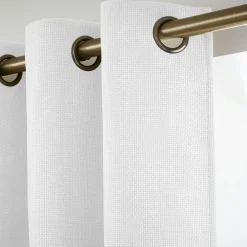 EMINZA Rideau obscurcissant thermique (140 x 280 cm) Alba perle Blanc Discount