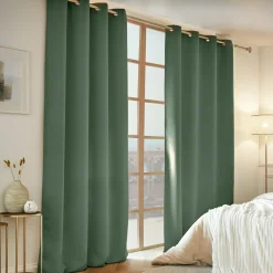 EMINZA Rideau obscurcissant thermique (140 x 240 cm) Calore Vert romarin Online