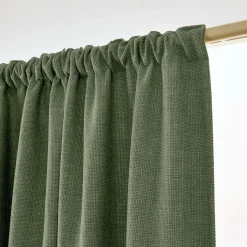 EMINZA Rideau obscurcissant thermique galon fronceur (140 x 240 cm) Alba Vert kaki Hot