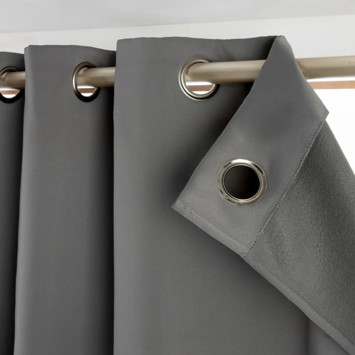 EMINZA Rideau obscurcissant thermique (280 x 260 cm) Calore Gris Anthracite Online