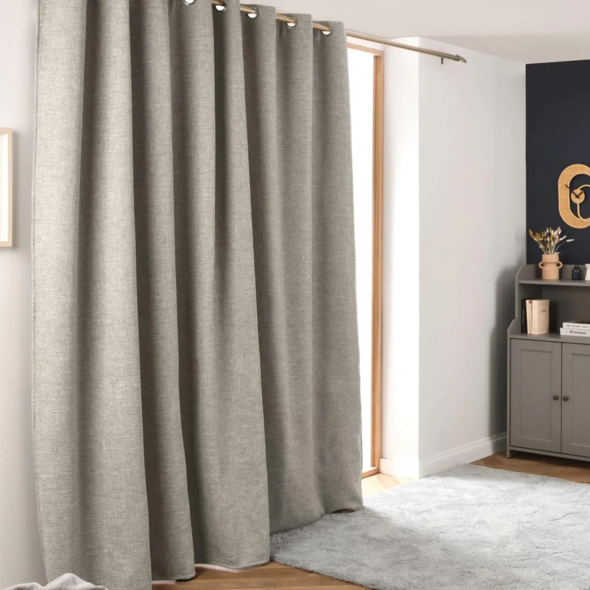 EMINZA Rideau obscurcissant thermique (280 x 240 cm) Alba Taupe Best