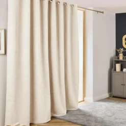EMINZA Rideau obscurcissant thermique (280 x 240 cm) Alba grège Beige Outlet