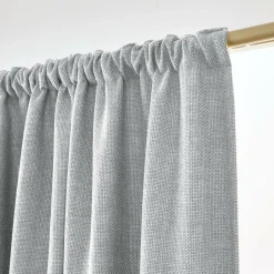 EMINZA Rideau obscurcissant thermique galon fronceur (140 x 240 cm) Alba Gris Clearance