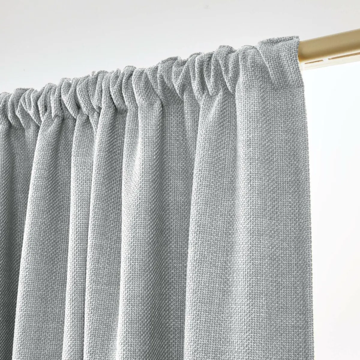 EMINZA Rideau obscurcissant thermique galon fronceur (140 x 240 cm) Alba Gris Clearance