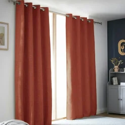 EMINZA Rideau obscurcissant thermique (140 x 280 cm) Alba Terracotta Online