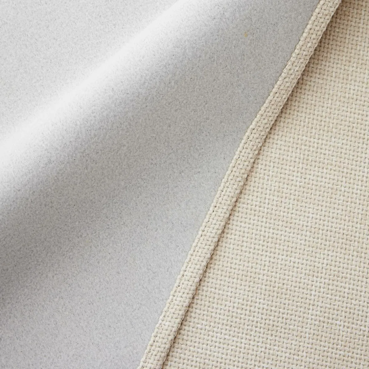 EMINZA Rideau obscurcissant thermique galon fronceur (140 x 240 cm) Alba grège Beige
