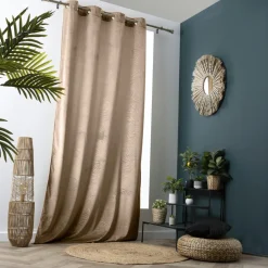 EMINZA Rideau obscurcissant velours (140 x 280 cm) Fern Taupe Best