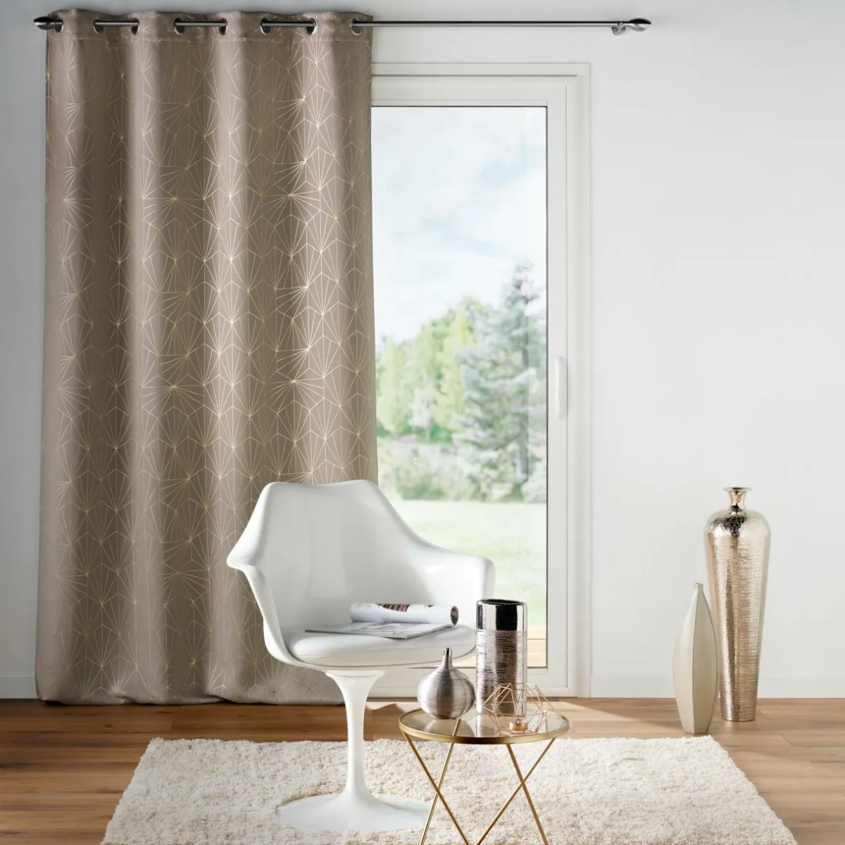 douceur d'intu017drieur Rideau occultant (140 x 260 cm) Eclat Taupe Hot