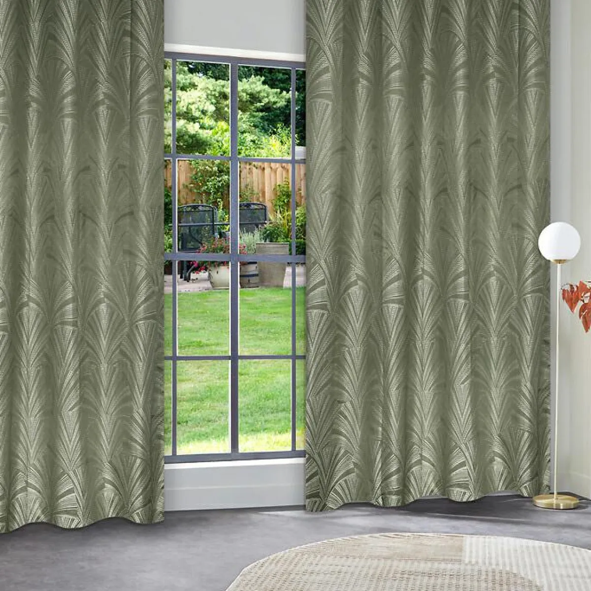 Atmosphera, cru017dateur d'intu017drieur Rideau occultant (140 x 260 cm) Effie Vert kaki Best