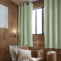 EMINZA Rideau occultant isolant Total Blackout (140 x 180 cm) Magnus Vert Eucalyptus Best