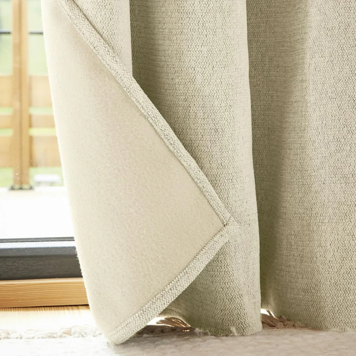EMINZA Rideau occultant isolant Total Blackout (140 x 180 cm) Magnus Beige Outlet