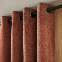 EMINZA Rideau occultant isolant Total Blackout (140 x 240 cm) Magnus Terracotta Clearance