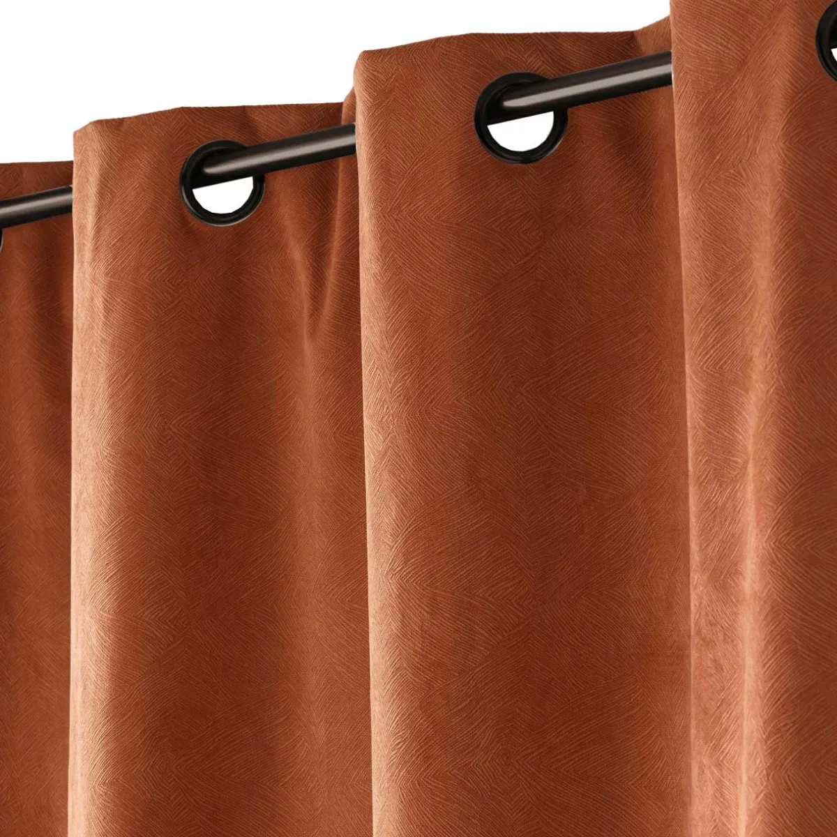 douceur d'intu017drieur Rideau occultant velours (140 x 260 cm) Olympe Camel Outlet