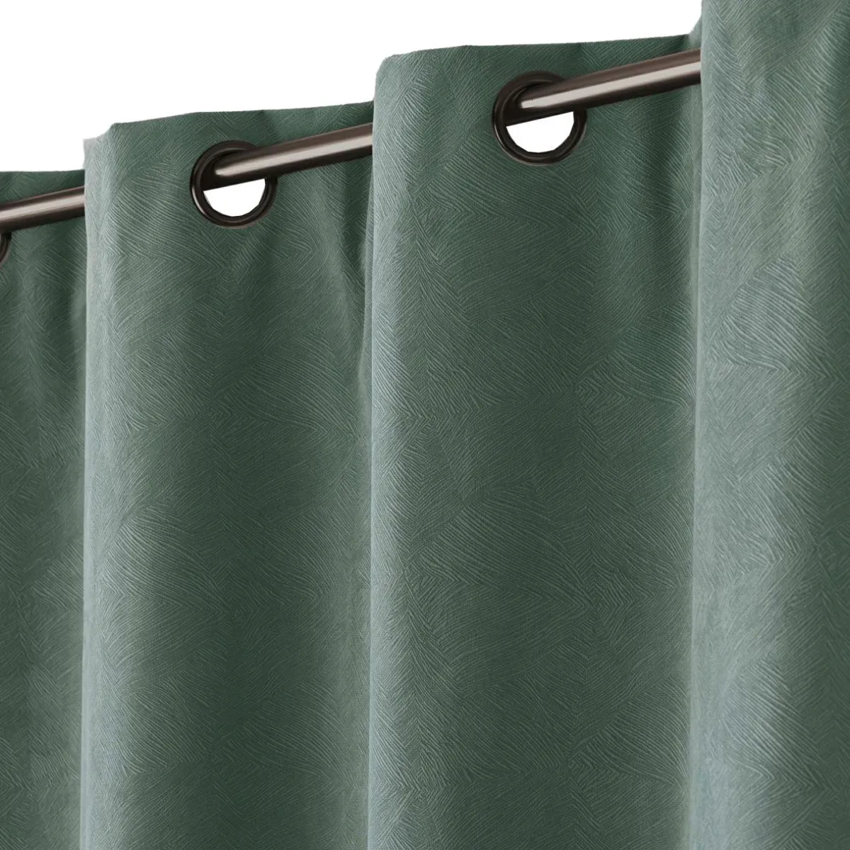 douceur d'intu017drieur Rideau occultant velours (140 x 260 cm) Olympe Vert kaki