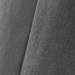 LOVELY CASA Rideau oeillets (140 x 260 cm) Béa Anthracite Gris foncé Clearance
