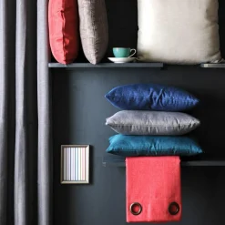 LOVELY CASA Rideau oeillets (140 x 260 cm) Béa Anthracite Gris foncé Clearance