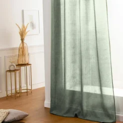 STOF Rideau oeillets (140 x 260 cm) Bea Vert lichen Vert sauge Hot