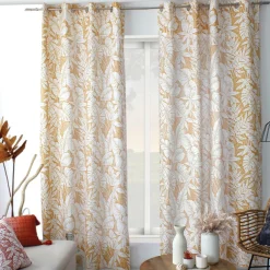 ENJOY HOME Rideau oeillets (135 x 240 cm) Bundi Jaune moutarde
