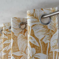 ENJOY HOME Rideau oeillets (135 x 240 cm) Bundi Jaune moutarde