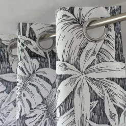ENJOY HOME Rideau oeillets (135 x 240 cm) Bundi Gris foncé Sale